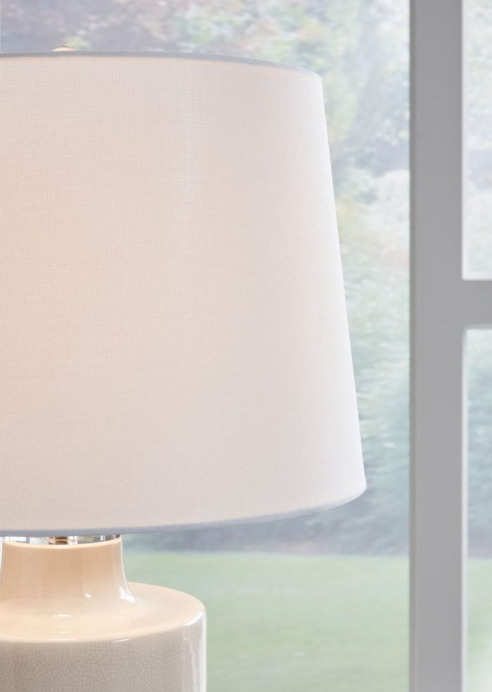 Cylener - Off White - Ceramic Table Lamp - Image 2