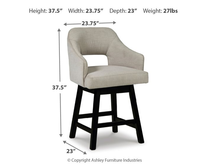 Tallenger - Upholstered Swivel Barstool (Set of 2) - Image 7