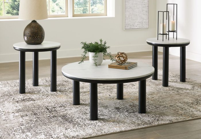 Xandrum - Black / White - Occasional Table Set (Set of 3) - Image 4