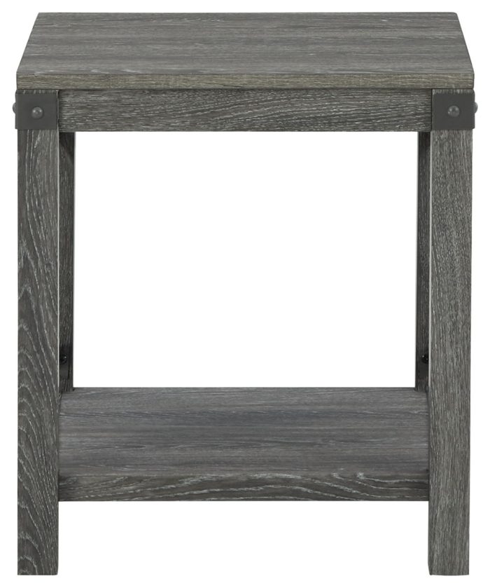 Freedan - Grayish Brown - Square End Table - Image 3