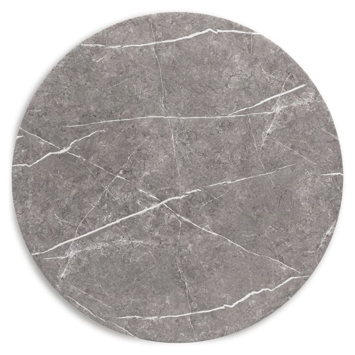 Glinari - Taupe / Black - Round Dining Room Table - Image 4