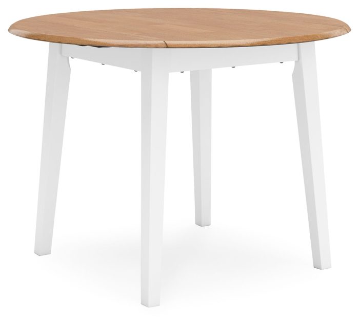 Gesthaven - Round Dining Room Drop Leaf Table Set - Image 3