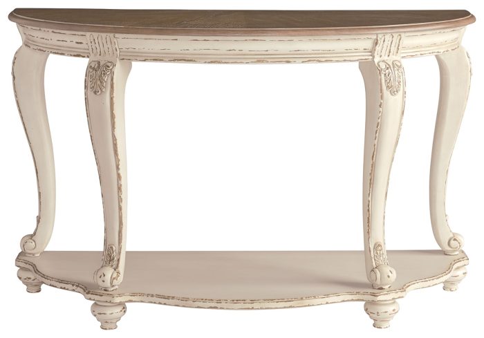 Realyn - White / Brown - Sofa Table - Image 4