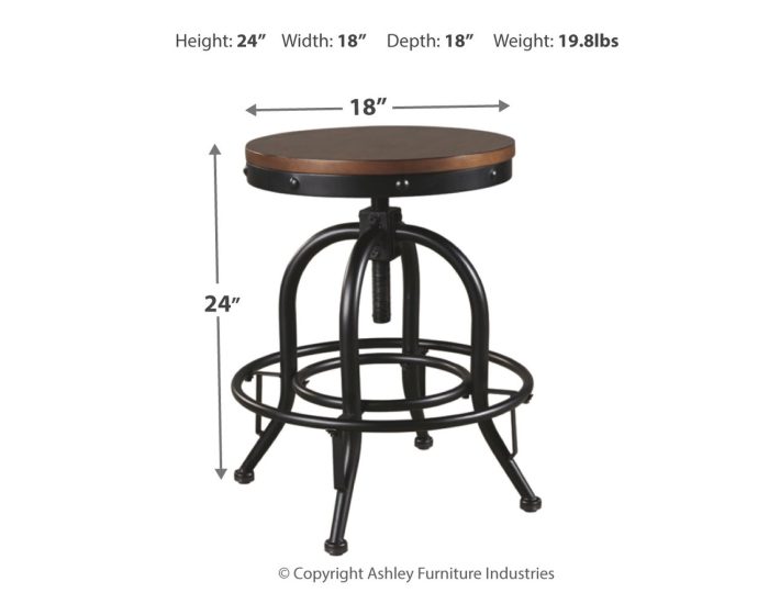Valebeck - Swivel Barstool (Set of 2) - Image 3