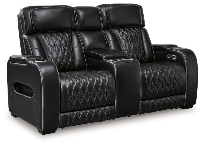 Boyington - Power Reclining Loveseat With Console/Adj Hdrst - Image 5