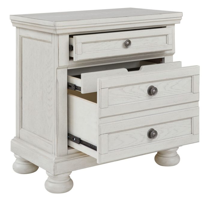 Robbinsdale - Antique White - Two Drawer Night Stand - Image 4