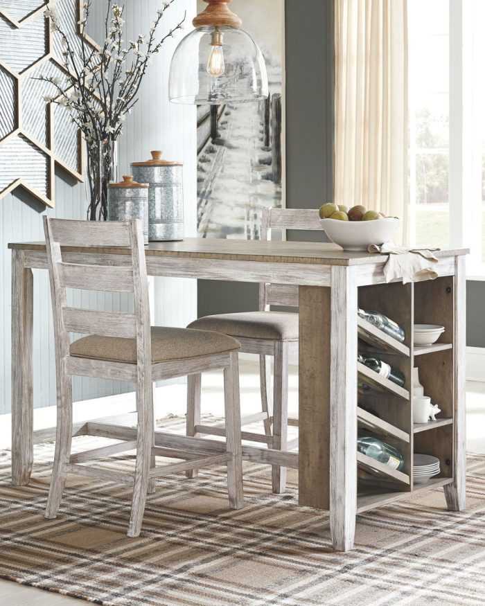 Skempton - White - Rectangular Counter Table With Storage - Image 4