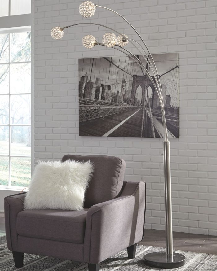 Winter - Silver Finish - Metal Arc Lamp - Image 2