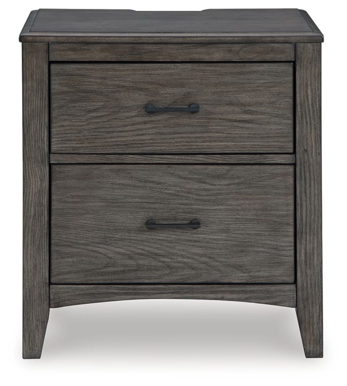 Montillan - Grayish Brown - Two Drawer Night Stand - Image 2