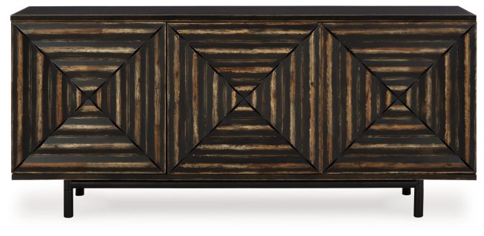 Fair Ridge - Distressed Black - Accent Cabinet - Image 3