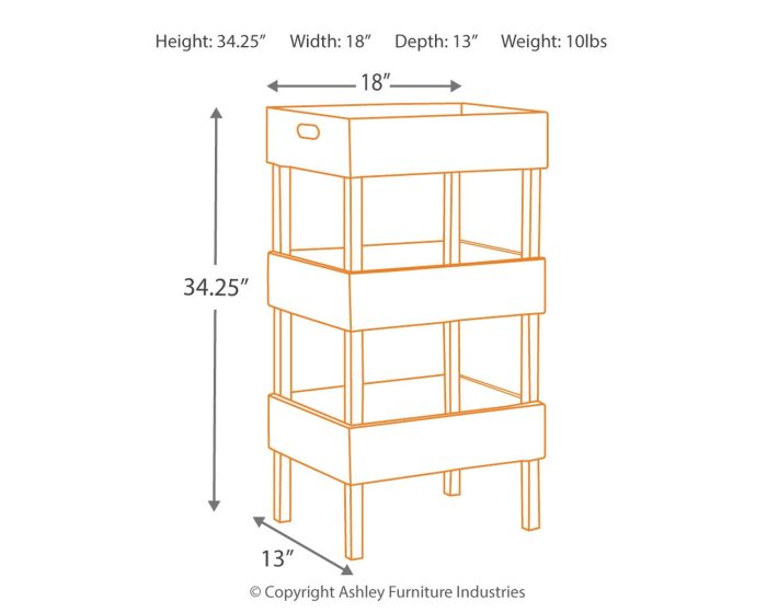 Yulton - Antique White - Storage Shelf - Image 3