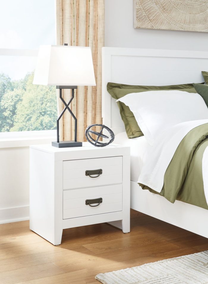 Binterglen - White - Two Drawer Night Stand - Image 2