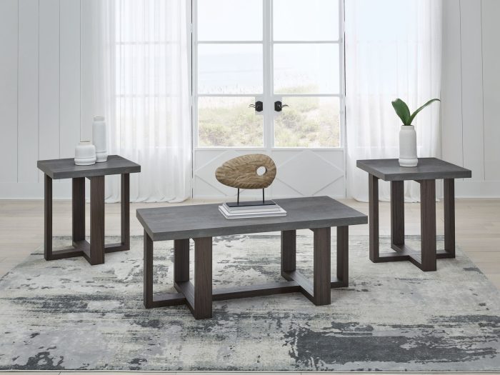 Dynnford - Gray / Brown - Occasional Table Set (Set of 3) - Image 2