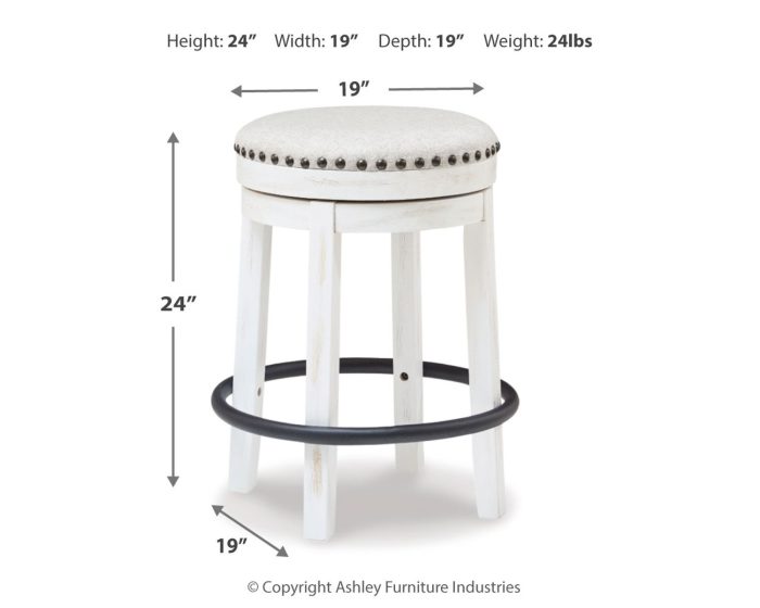 Valebeck - Upholstered Swivel Stool - Image 6