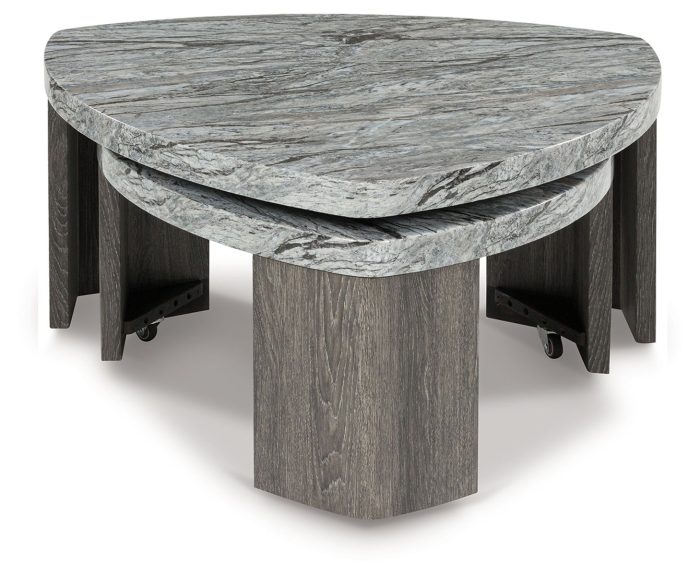 Surmour - Gray / Brown - Stacked Cocktail Table - Image 3