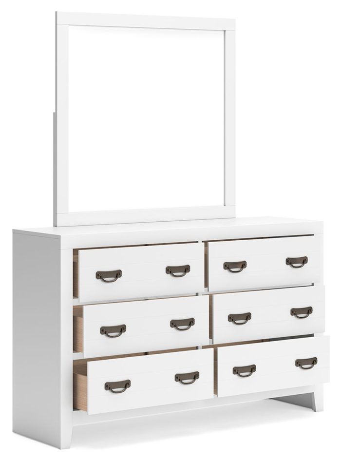 Binterglen - White - Dresser And Mirror - Image 4