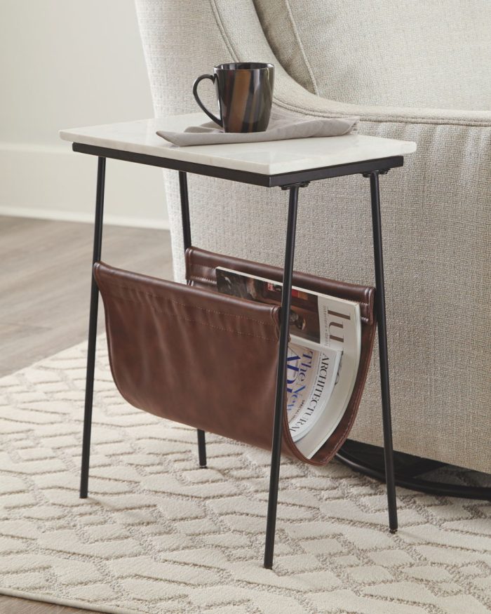 Etanbury - Brown / Black / White - Accent Table - Image 2