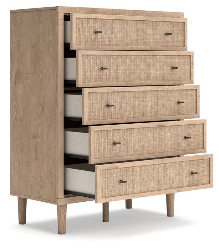 Cielden - Two-Tone - Five Drawer Wide Chest - Image 3