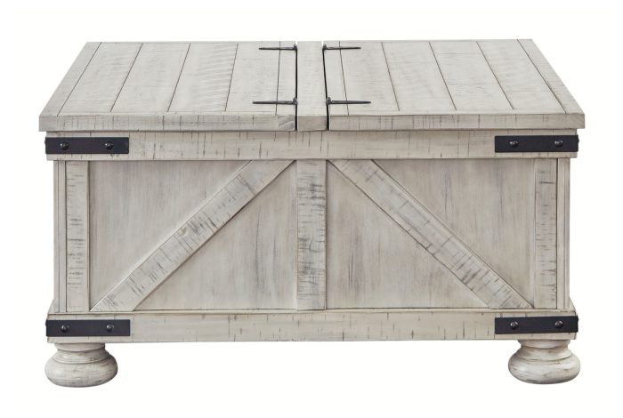 Carynhurst - Whitewash - Cocktail Table with Storage - Image 2