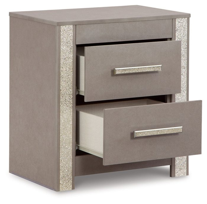 Surancha - Gray - Two Drawer Night Stand - Image 3