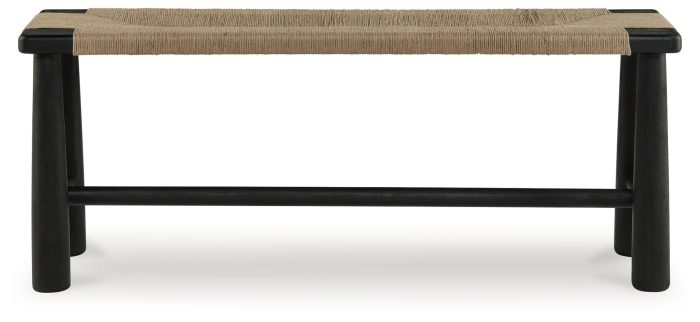 Acerman - Black / Natural - Accent Bench - Image 2