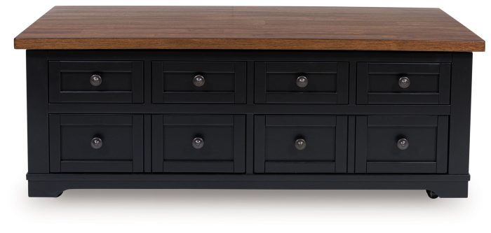 Wildenauer - Brown / Black - Lift Top Cocktail Table - Image 2