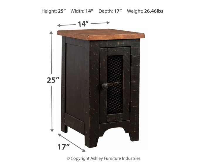 Valebeck - Black / Brown - Chair Side End Table - Image 2