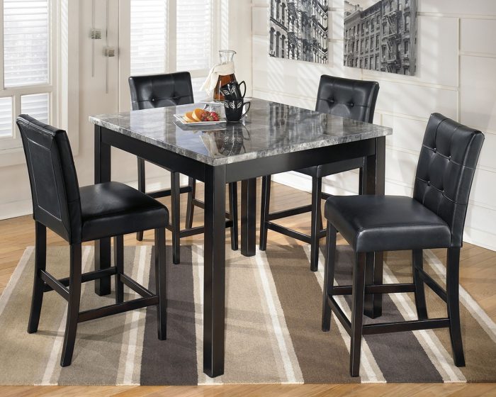Maysville - Black - Square Counter TBL Set (Set of 5) - Image 2