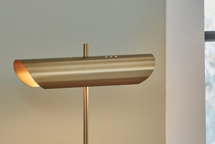 Rowleigh - Gold Finish / White - Marble Desk Lamp - Image 2