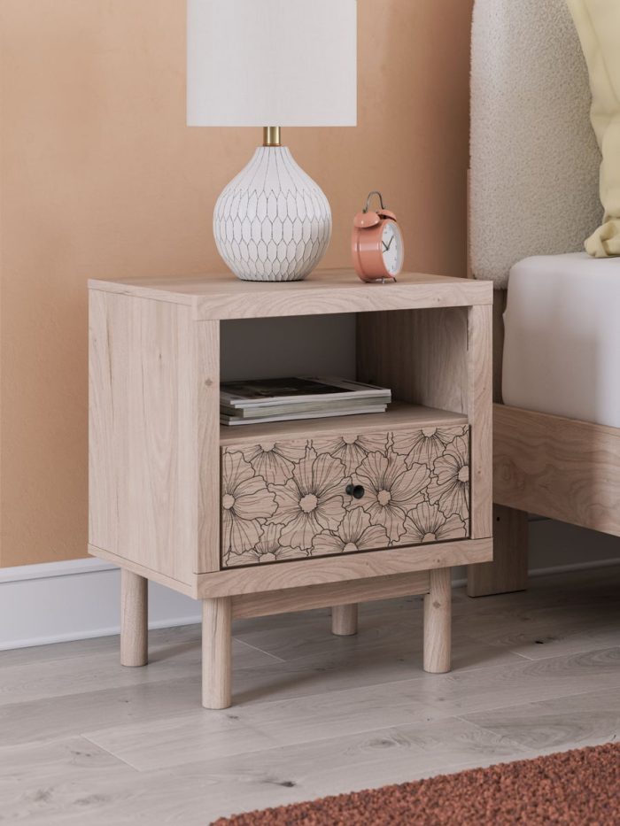 Arloster - Tan - One Drawer Night Stand - Image 3