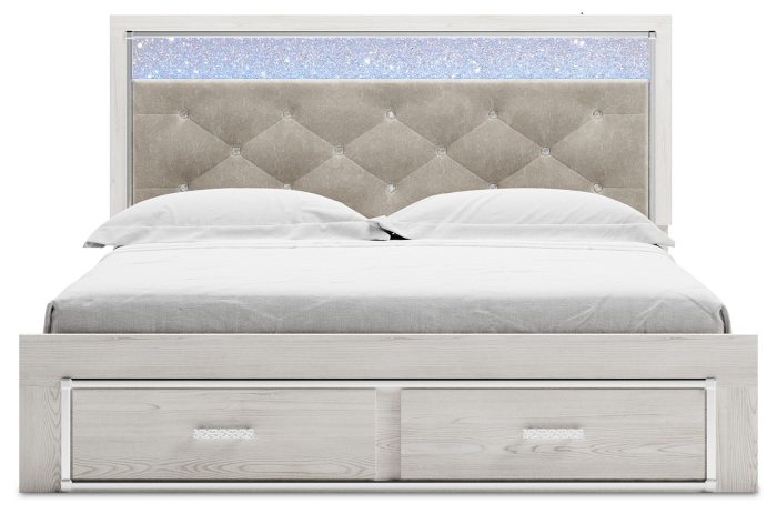 Altyra - White - King Upholstered Storage Bed - Image 3