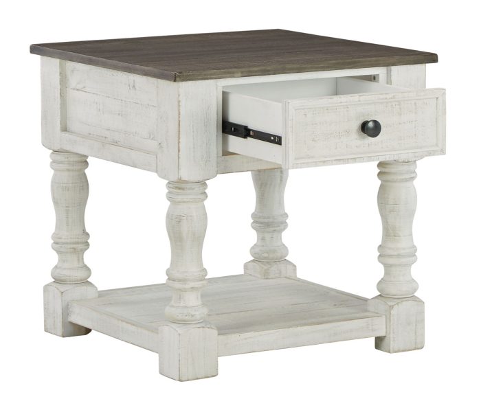 Havalance - White / Gray - Square End Table - Image 2