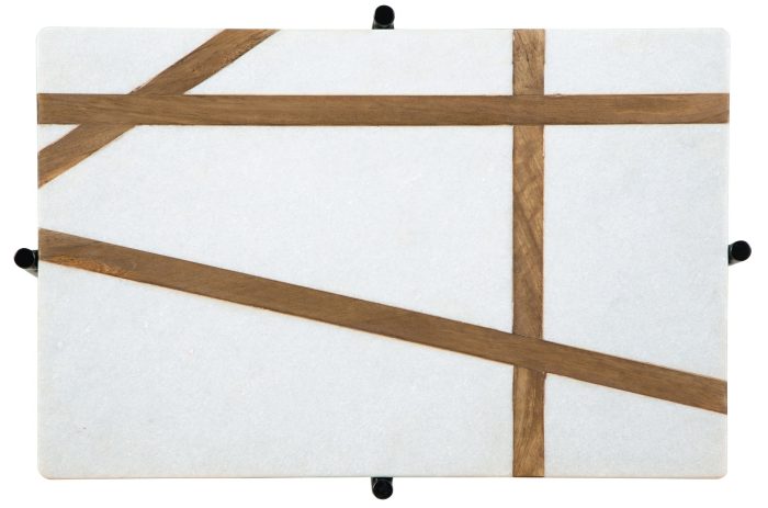 Braxmore - White / Light Brown - Accent Table - Image 2