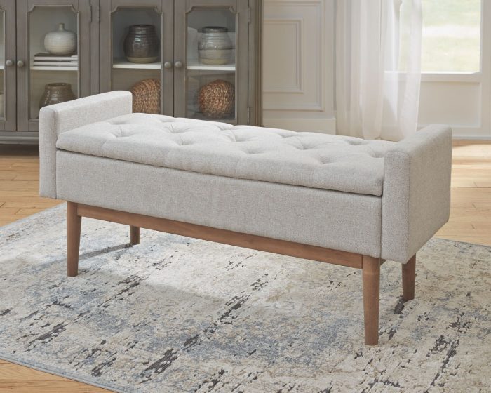 Briarson - Beige / Brown - Storage Bench - Image 4