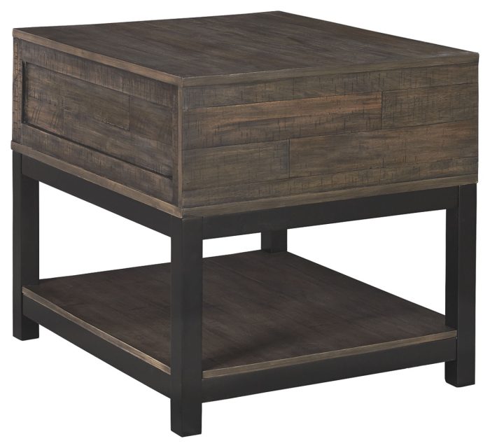 Johurst - Grayish Brown - Rectangular End Table - Image 2