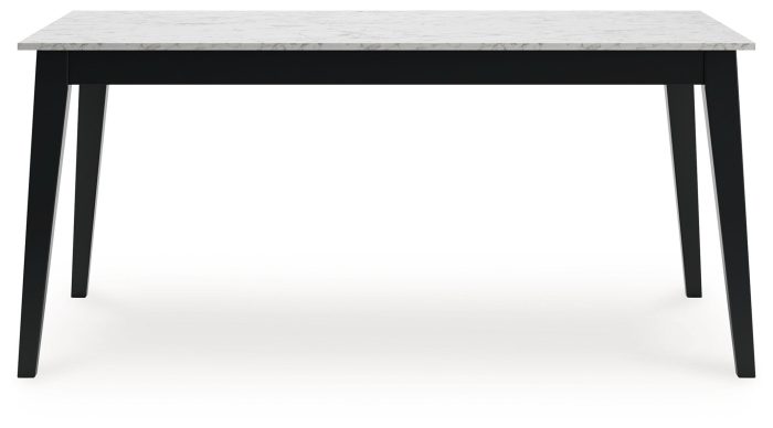 Jettaya - Black / White - Rectangular Dining Room Table - Image 3