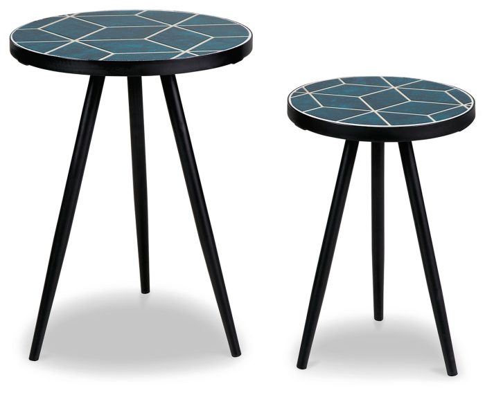 Clairbelle - Teal - Accent Table (Set of 2) - Image 3
