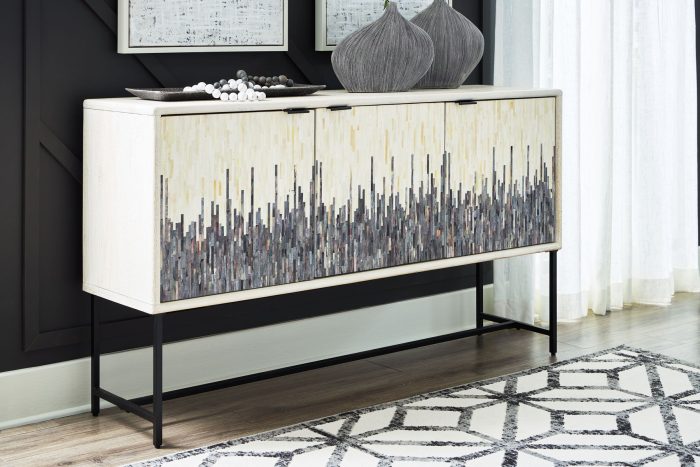 Freyton - White / Gray - Accent Cabinet - Image 4