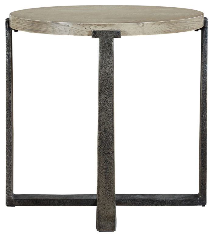 Dalenville - Gray - Round End Table - Image 3