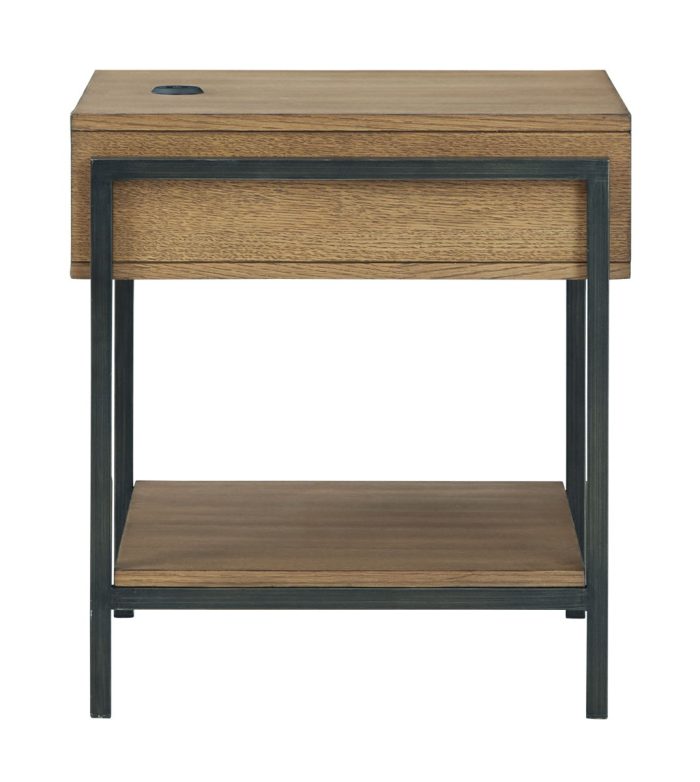 Fridley - Brown / Black - Rectangular End Table - Image 4