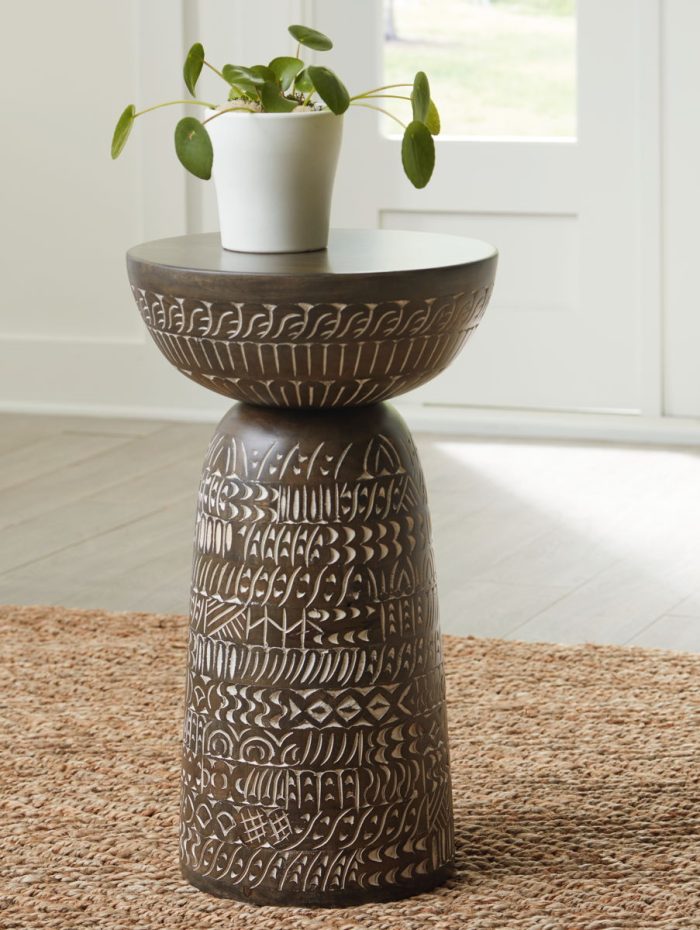 Hadcher - Cream / Brown - Accent Table - Image 2