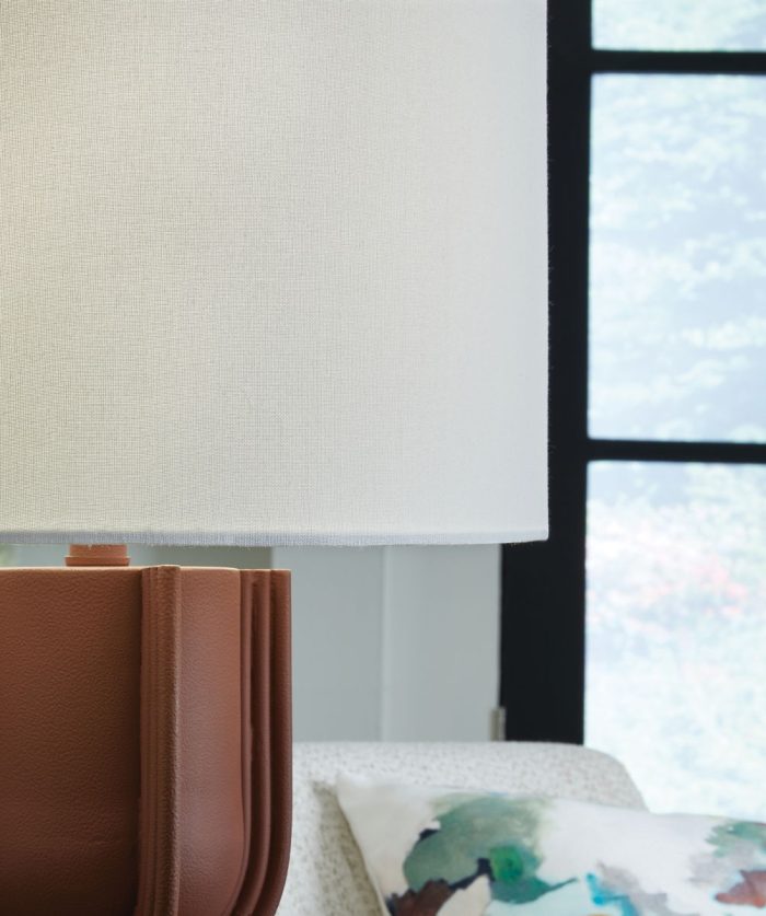 Rowandale - Brick Red - Metal Table Lamp - Image 3