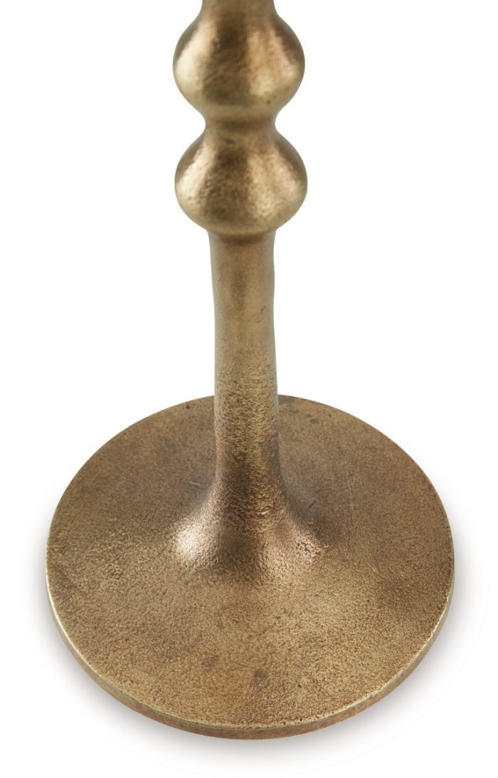 Larwick - Antique Brass Finish - Candle Holder Set (Set of 2) - Image 4