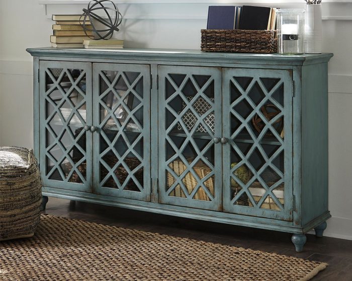 Mirimyn - Antique Teal - Accent Cabinet - Vintage Finish - Image 2