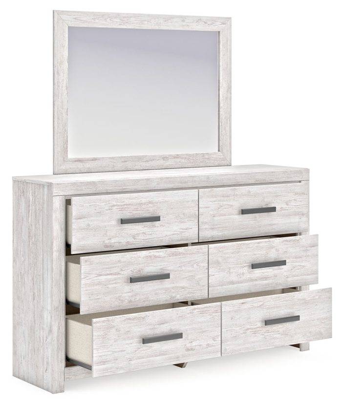 Cayboni - Whitewash - Dresser And Mirror - Image 4