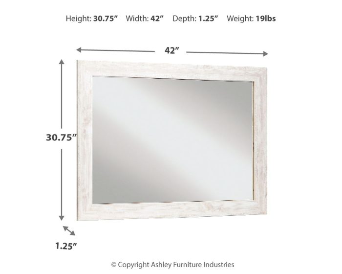 Paxberry - Whitewash - Bedroom Accent Mirror - Image 2