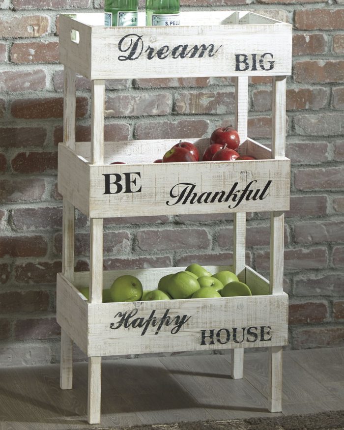 Yulton - Antique White - Storage Shelf - Image 2