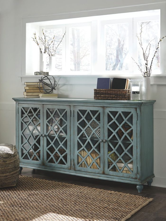 Mirimyn - Antique Teal - Accent Cabinet - Vintage Finish - Image 3