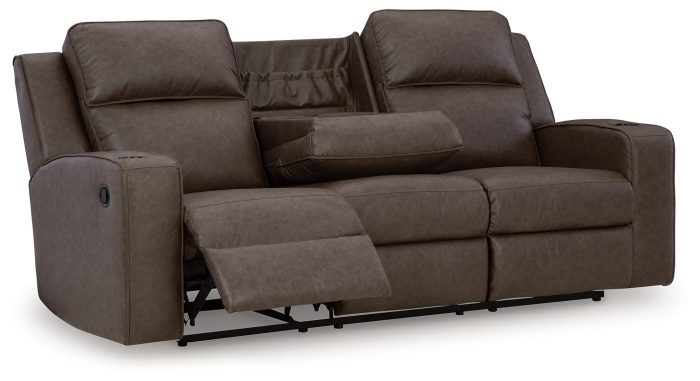Lavenhorne - Granite - Rec Sofa W/Drop Down Table - Image 3