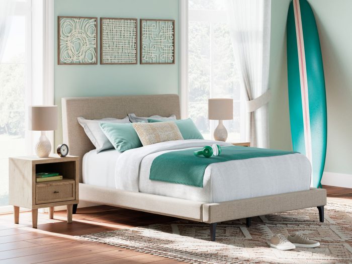 Cielden - Upholstered Bed With Roll Slats - Image 2